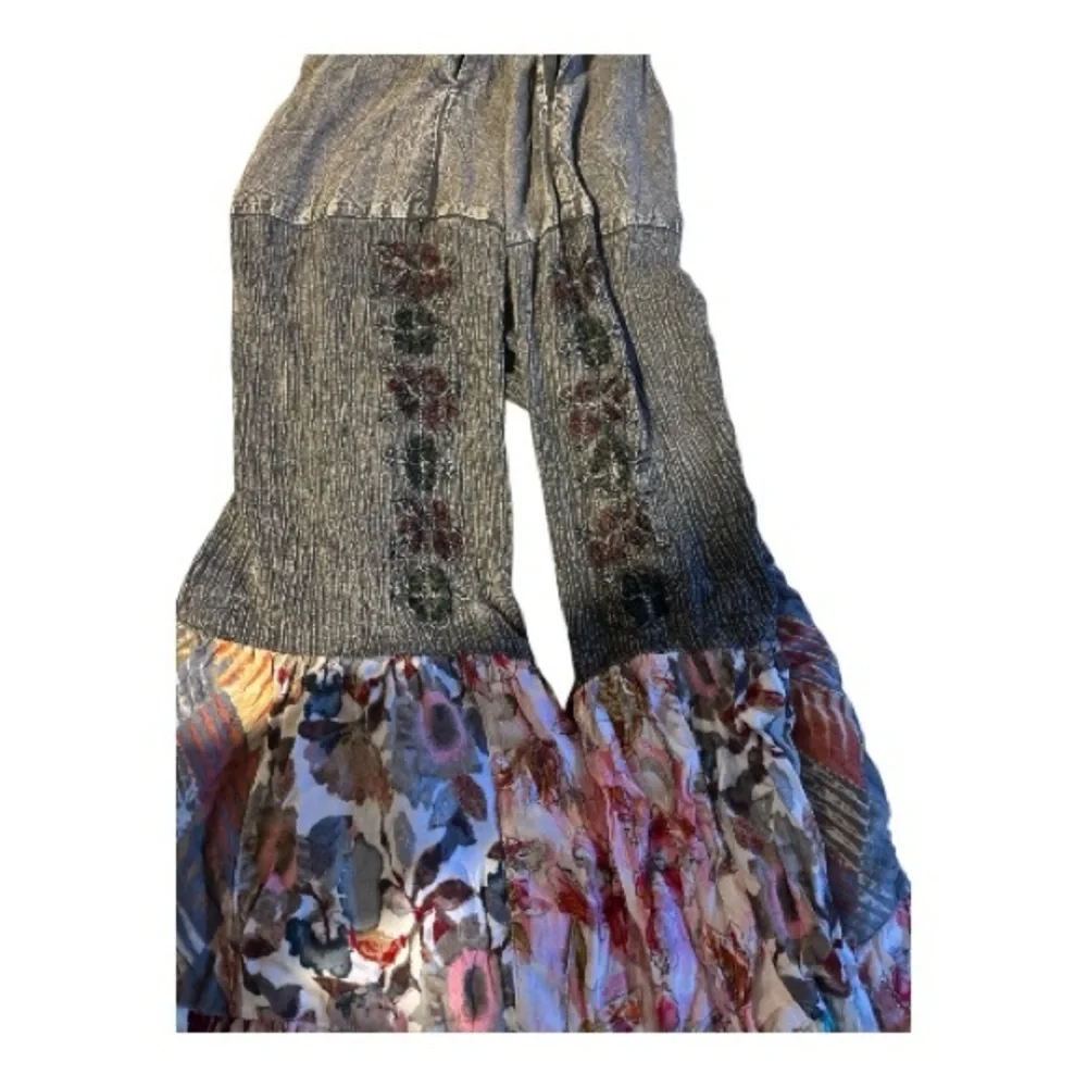 Boho Floral Patchwork Flares - Picture 2 of 5